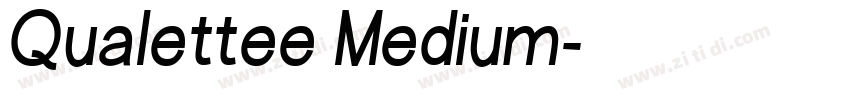 Qualettee Medium字体转换